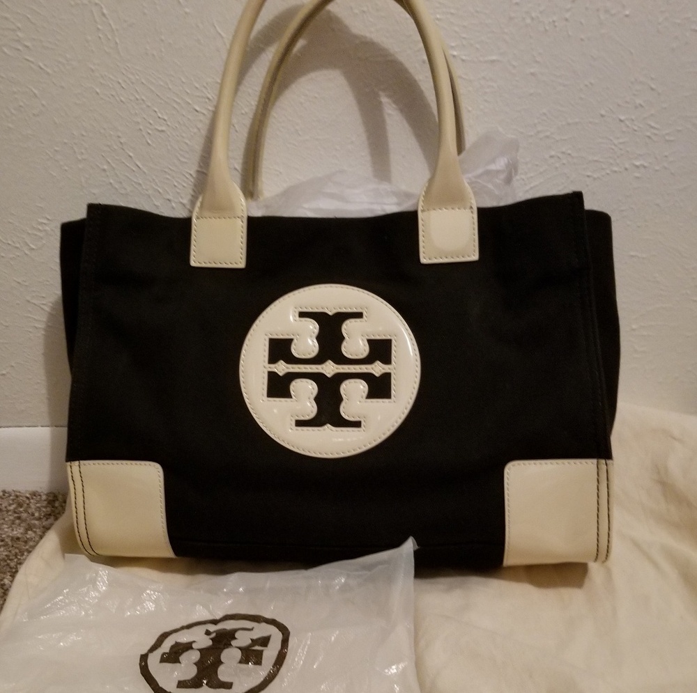 pre loved Tory Burch mini ella tote bag w/dust bag